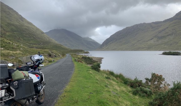 Travelling by motorbike in Mayo, Ireland