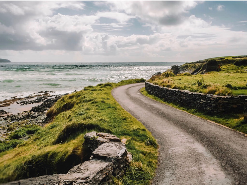 Coastal road in the West of Ireland